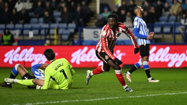 Sunderland celebrate scoring