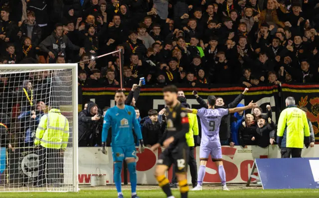 Brian Graham celebrates his goal