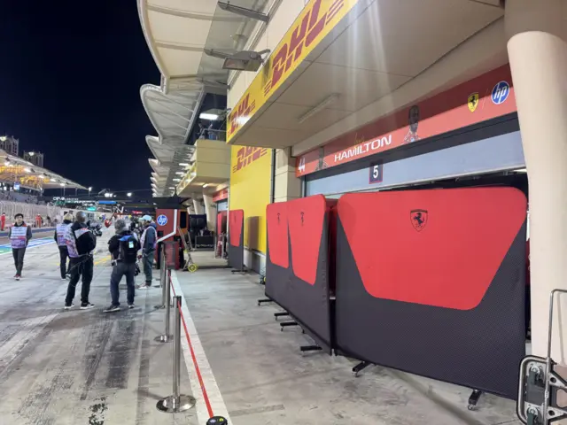 Screens up at Ferrari