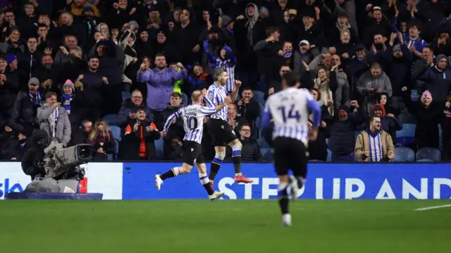 Sheffield Wednesday celebrate scoring