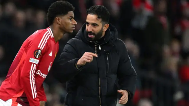 Marcus Rashford and Ruben Amorim