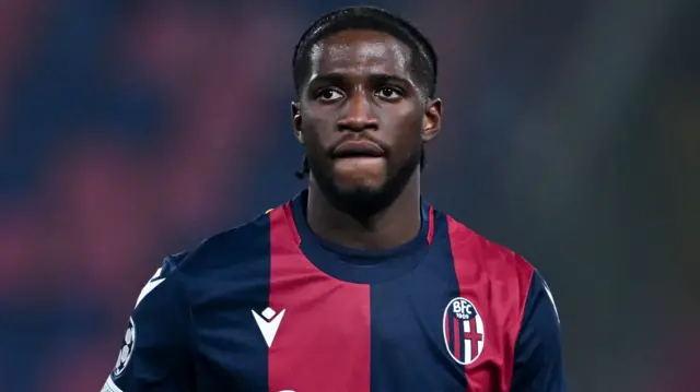 Samuel Iling-Junior while on loan at Bologna