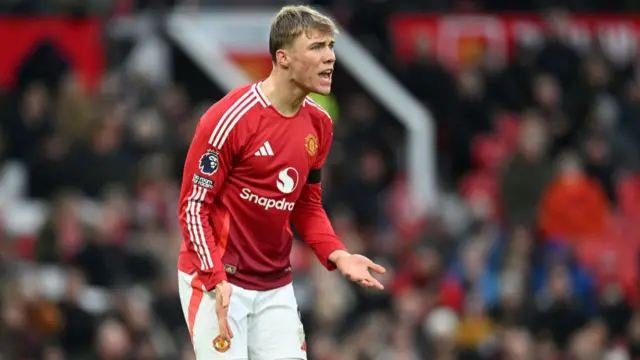 Man Utd striker Rasmus Hojlund