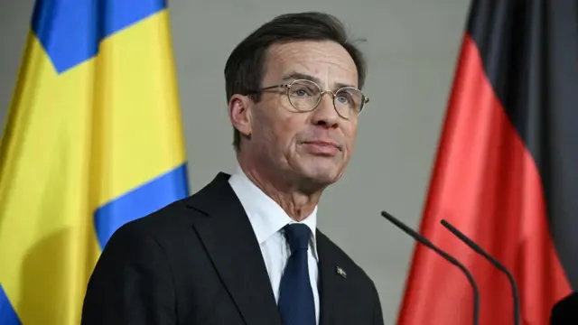 The prime minister of Sweden, Ulf Kristersson