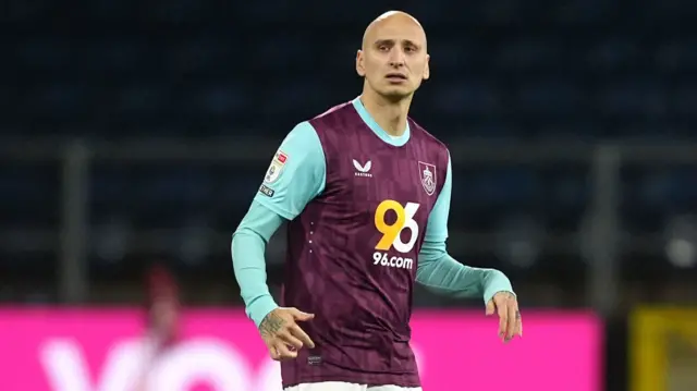 Burnley's Jonjo Shelvey during the Sky Bet Championship match at Turf Moor