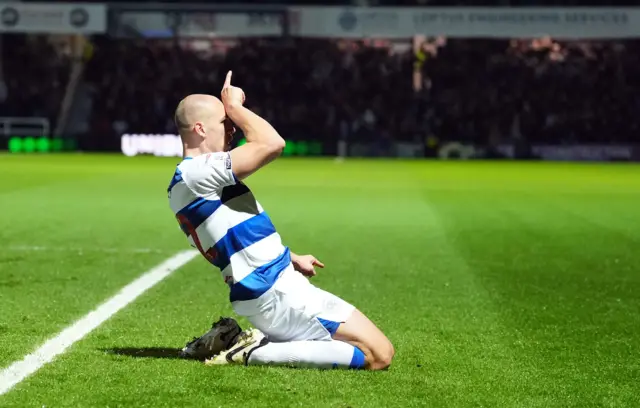 Queens Park Rangers' Michael Frey celebrates