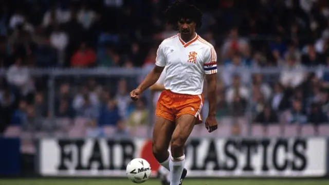 Ruud Gullit in action for the Netherlands