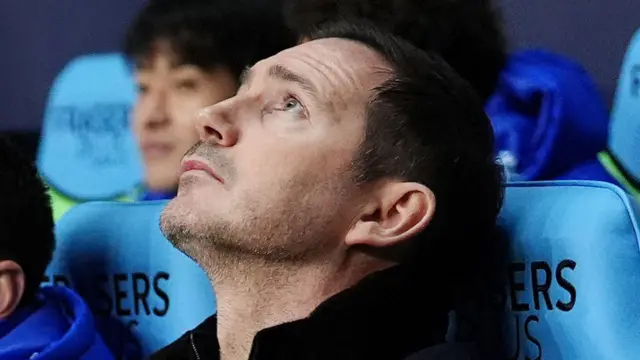 Frank Lampard looks at the sky