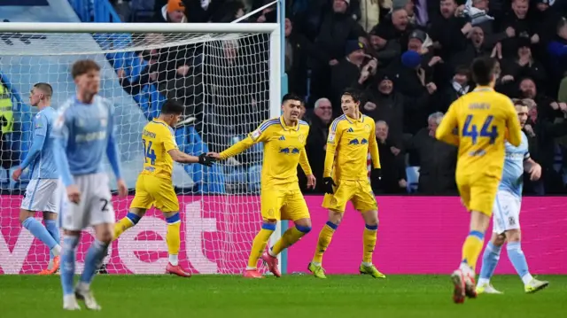 Leeds celebrate scoring