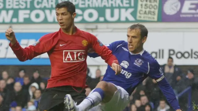 Ronaldo and Phil Neville