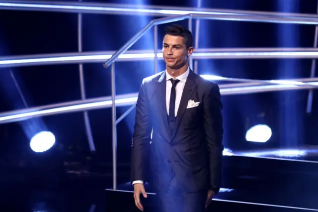 Cristiano Ronaldo in a suit