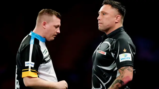 Chris Dobey and Gerwyn Price