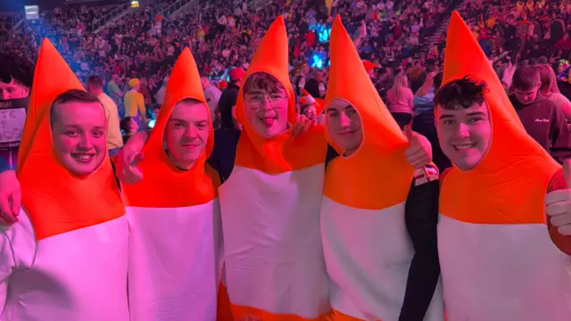 Cone costumes in full force here in Belfast