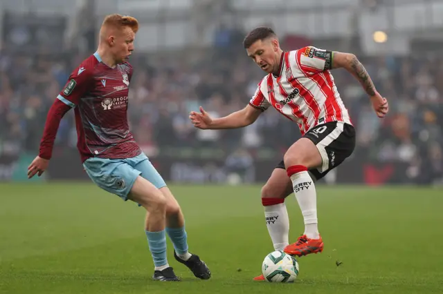 Patrick McEleney in action for Derry City