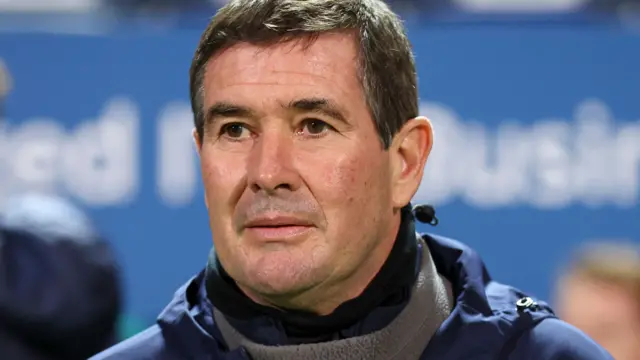 Nigel Clough on the touchline