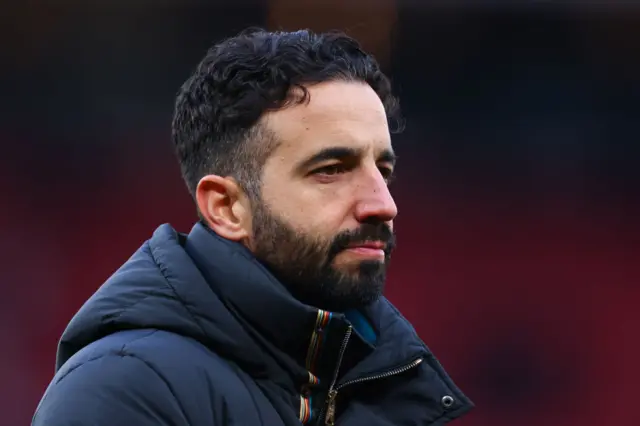 Ruben Amorim the head coach / manager of Manchester United during the Premier League match between Manchester United FC and Crystal Palace.