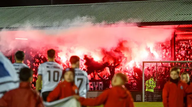 Fans at Somerset Park