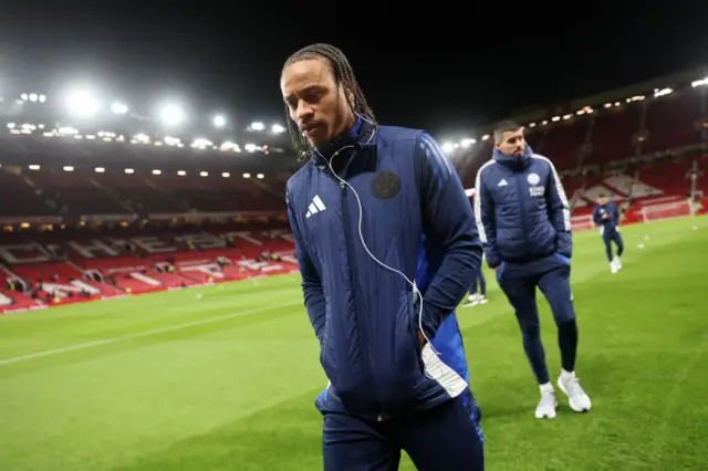 Bobby De Cordova-Reid of Leicester City at Old Trafford.