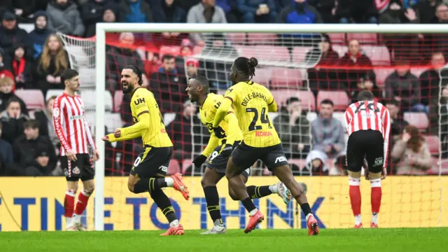 Watford celebrate scoring