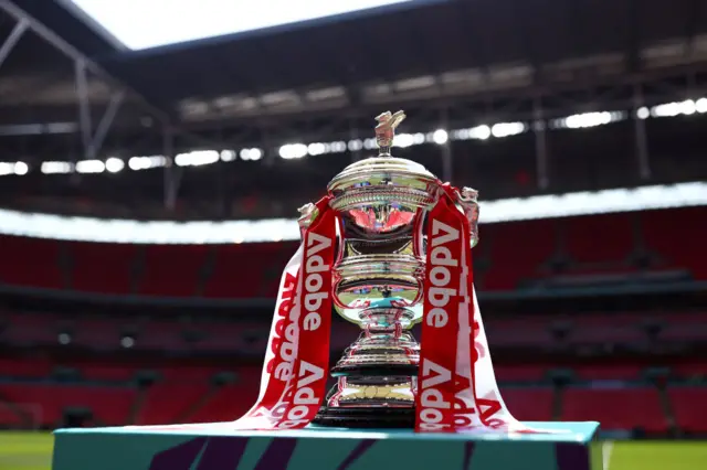 Women's FA Cup trophy at Wembley