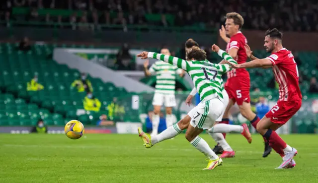 Jota scores against Raith Rovers