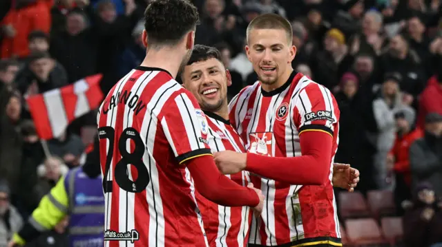 Sheff Utd celebrate