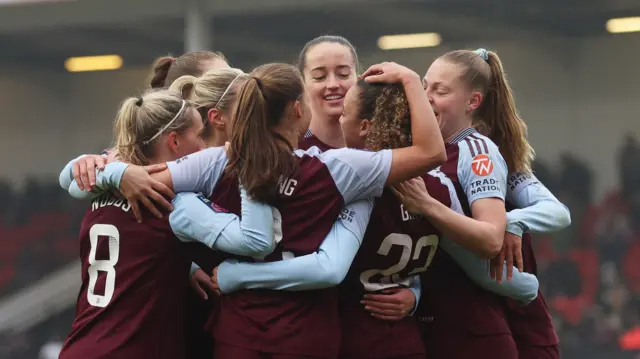 Aston Villa celebrate