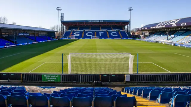 A general view of Edgeley Park Stadium