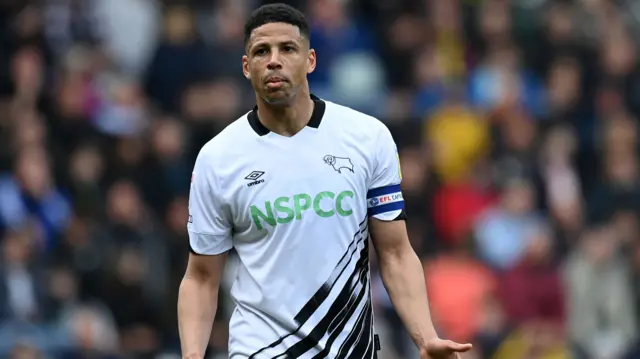 Curtis Davies playing for Derby