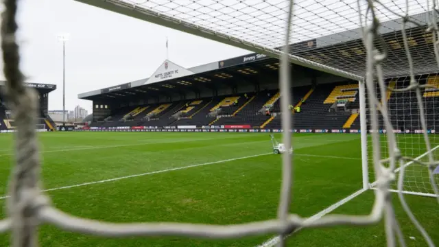 A general view inside Meadow Lane, home to Notts County