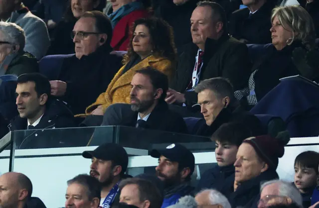 Gareth Southgate in the crowd