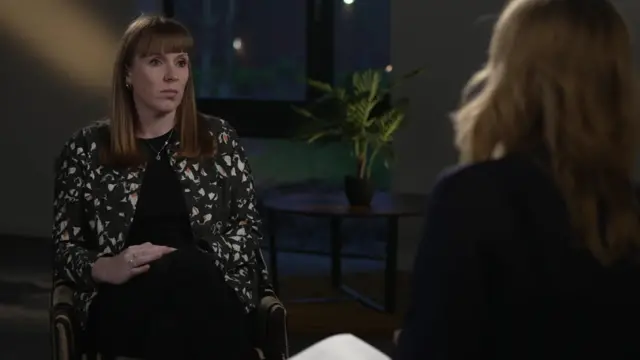 Angela Rayner is interviewed by Laura Kuenssberg.
