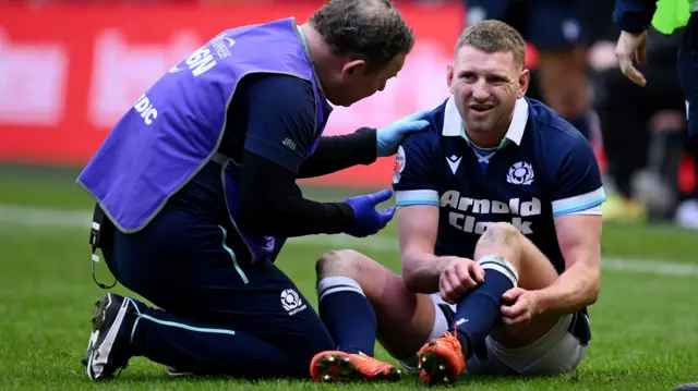 Finn Russell down injured