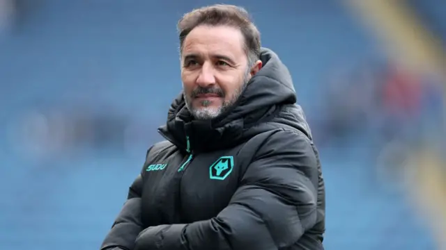 Vitor Pereira, Manager of Wolverhampton Wanderers, looks on