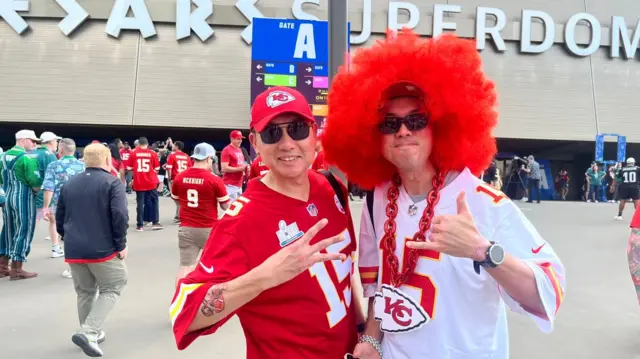 Kansas City Chiefs fans at Super Bowl 59