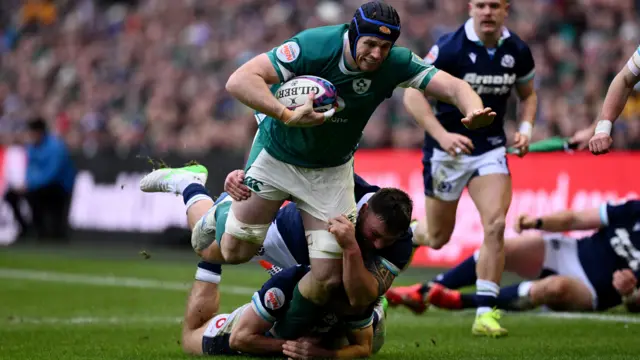 Ireland carry the ball