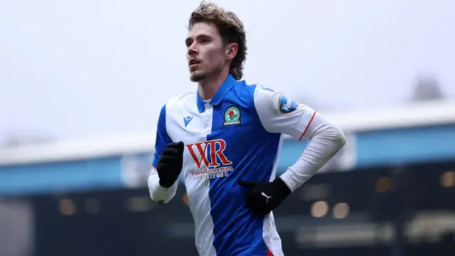 Todd Cantwell of Blackburn Rovers looks on