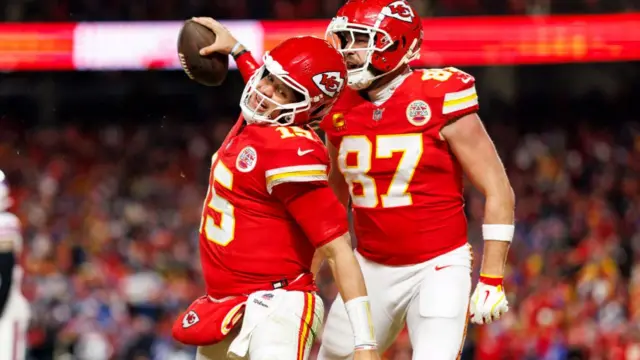 Patrick Mahomes and Travis Kelce