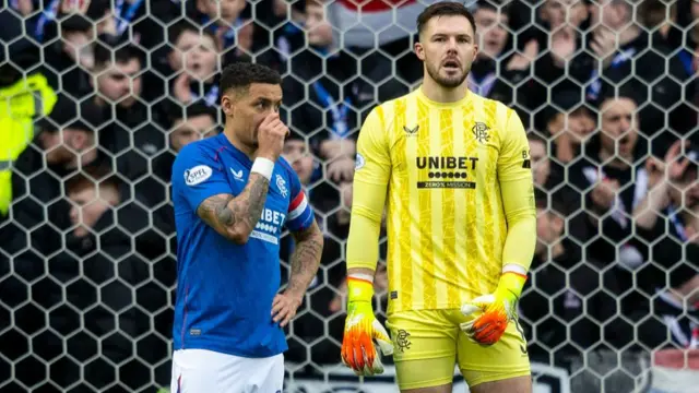 James Tavernier and Jack Butland