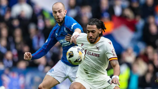 Cerny and Thompson at Ibrox