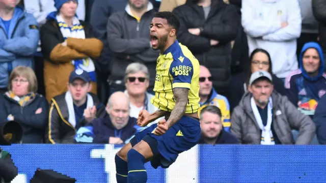 Darnell Furlong celebrates his goal