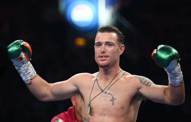 Paddy Donovan is introduced in the ring