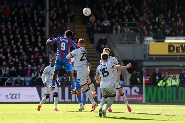 Eddie Nketiah of Crystal Palace scores