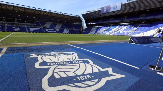 Birmingham City's St Andrew's before kick-off against Wycombe