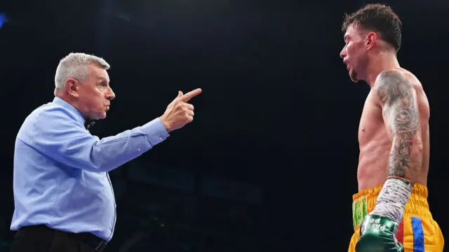 Paddy Donovan receives a stern warning