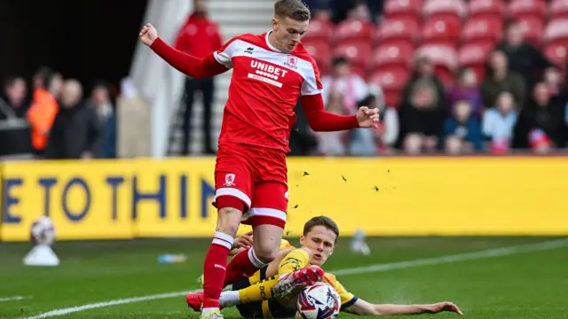 Middlesbrough v Derby match action