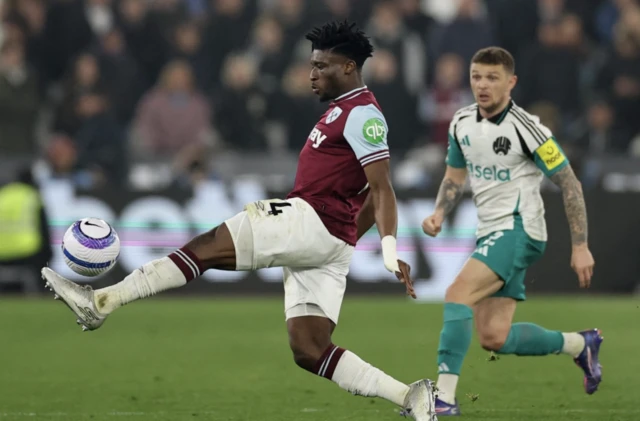 West Ham United's Mohammed Kudus in action