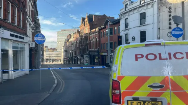 Cordon in the city centre