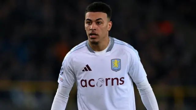 Morgan Rogers of Aston Villa FC during the UEFA Champions League match against Club Brugge