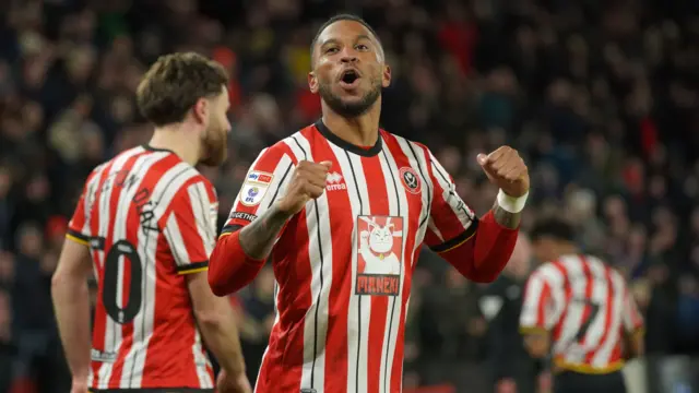 Sheffield United celebrate scoring